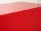 Lineares Rotes Glas Sideboard von Roche Bobois, Frankreich, 2000er 6