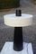 Große minimalistische französische Tischlampe aus schwarzer Keramik von Le Dauphin, 1980er 1