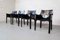 CAB 413 Armchairs in Black Leather by Mario Bellini for Cassina, Set of 4 4