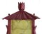 Exterior Lantern in Red Wrought Iron, 1950s, Image 2