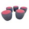 Low Upholstered Borek Sipk Stools by Bořek Šípek , Set of 5 1