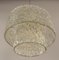 Mid-Century Ceiling Lamp in Ice Glass by Jt Kalmar, Austria, 1960s 2