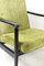 Dark Brown Wood GFM-142 Armchair in Olive Green attributed to Edmund Homa, 1970s 5