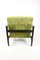 Dark Brown Wood GFM-142 Armchair in Olive Green attributed to Edmund Homa, 1970s, Image 3