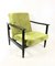 Dark Brown Wood GFM-142 Armchair in Olive Green attributed to Edmund Homa, 1970s 10