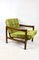 Vintage Armchair in Green Olive, 1970s 5