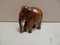 Elefante vintage en miniatura de madera, años 20, Imagen 2