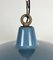 Industrial Blue Painted Factory Pendant Lamp, 1950s, Image 3