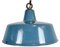 Industrial Blue Painted Factory Pendant Lamp, 1950s, Image 6