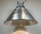 Lámpara colgante industrial grande de aluminio de Elektrosvit, años 60, Imagen 13