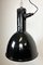 Industrial Black Enamel Factory Hanging Lamp, 1950s 5