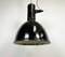 Industrial Black Enamel Factory Hanging Lamp, 1950s, Image 10