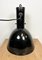 Industrial Black Enamel Factory Hanging Lamp, 1950s 11