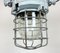 Industrial Grey Bunker Ceiling Light with Iron Cage from Elektrosvit, 1970s, Image 4