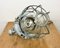 Industrial Grey Bunker Ceiling Light with Iron Cage from Elektrosvit, 1970s, Image 15