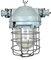 Industrial Grey Bunker Ceiling Light with Iron Cage from Elektrosvit, 1970s 1