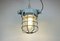 Industrial Grey Bunker Ceiling Light with Iron Cage from Elektrosvit, 1970s, Image 18