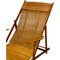 Antique Bamboo Chaise Lounges with Ottoman, Set of 2, Image 6
