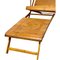 Antique Bamboo Chaise Lounges with Ottoman, Set of 2 5