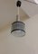 Vintage Ceiling Lamp with Gray Metal Frame and Embedded Clear Plastic Sticks, 1970s 3