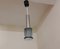 Small Vintage Ceiling Lamp with Gray Metal Frame and Embedded Clear Plastic Bars, 1970s, Image 3