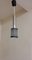 Small Vintage Ceiling Lamp with Gray Metal Frame and Embedded Clear Plastic Bars, 1970s 2