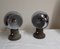 Vintage German Bedside Lamps with Gray Metal Foot with Magnetic Holder and Adjustable Chrome-Plated Chamber Screen, 1970s, Set of 2 5