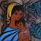 Mid Century Madonna and Child Ceramic Wall Art, 1950, Image 4