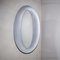 Ovaler Spiegel aus Aluminium von Lorenzo Burchiellaro, 1960er 1