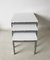 Mid-Century Modern White Nesting Tables, 1960s, Set of 3, Image 5