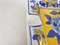 Blue and Yellow Ceramic Ashtray or Vide Poche, Italy, 1960s 3