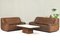 DS-84 Living Room Set in Tan Buffalo Leather from de Sede, Switzerland, 1970s, Set of 3 2