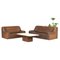 DS-84 Living Room Set in Tan Buffalo Leather from de Sede, Switzerland, 1970s, Set of 3 1