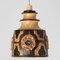 Brown Ceramic Pendant Light from Axella, Denmark, 1970s 2