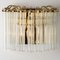 Hanging Rod Glass and Brass Wall Sconce in the style of Sciolari, 1960s 4