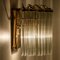 Hanging Rod Glass and Brass Wall Sconce in the style of Sciolari, 1960s, Image 9