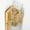 Glass and Brass Wall Sconce in the style of Sciolari, 1960s, Image 10