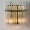 Glass and Brass Wall Sconce in the style of Sciolari, 1960s 8