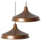 Large Danish Copper Hanging Lamp, 1960-1970s 1