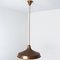 Lámpara colgante danesa grande de cobre, años 60-1970, Imagen 3