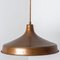 Lámpara colgante danesa grande de cobre, años 60-1970, Imagen 5