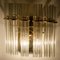 Glass and Brass Wall Sconces in the style of Sciolari, 1960s, Set of 2 10