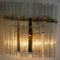 Glass and Brass Wall Sconces in the style of Sciolari, 1960s, Set of 2, Image 9