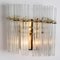 Glass and Brass Wall Sconces in the style of Sciolari, 1960s, Set of 2 8