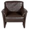 Lounge Chair in Brown Buffalo Leather from Durlet, 1970s, Image 1