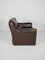 Lounge Chair in Brown Buffalo Leather from Durlet, 1970s 3