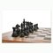 Mesa de ajedrez vintage de madera, Imagen 4