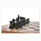 Vintage Chess Table in Wood, Image 4