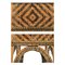 Chaises et Table d'Appoint en Rotin, Set de 3 7