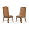 Chaises et Table d'Appoint en Rotin, Set de 3 2